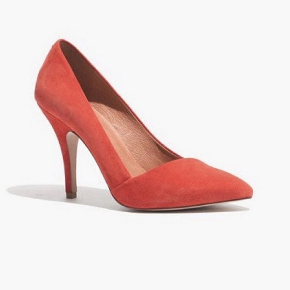 Madewell Mira Heel in Bright Flame